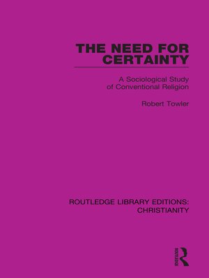 cover image of The Need for Certainty